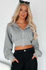 Rather Be Here Zip-Up Hoodie (Heather)