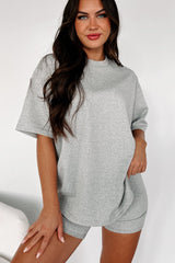Trying To Unwind Oversized T-Shirt (Heather Grey)