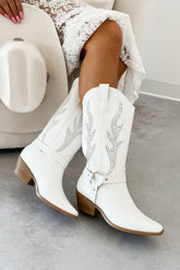 Bales Of Love Western Cowboy Boot (White)