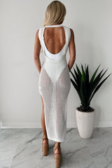 Subtle Glam Crochet Maxi Dress (Off White)