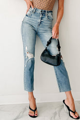 Delphine Distressed Straight Leg Cello Jeans (Light)