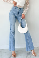 Keller Tummy Control Flare Saige Denim Jeans (Light)
