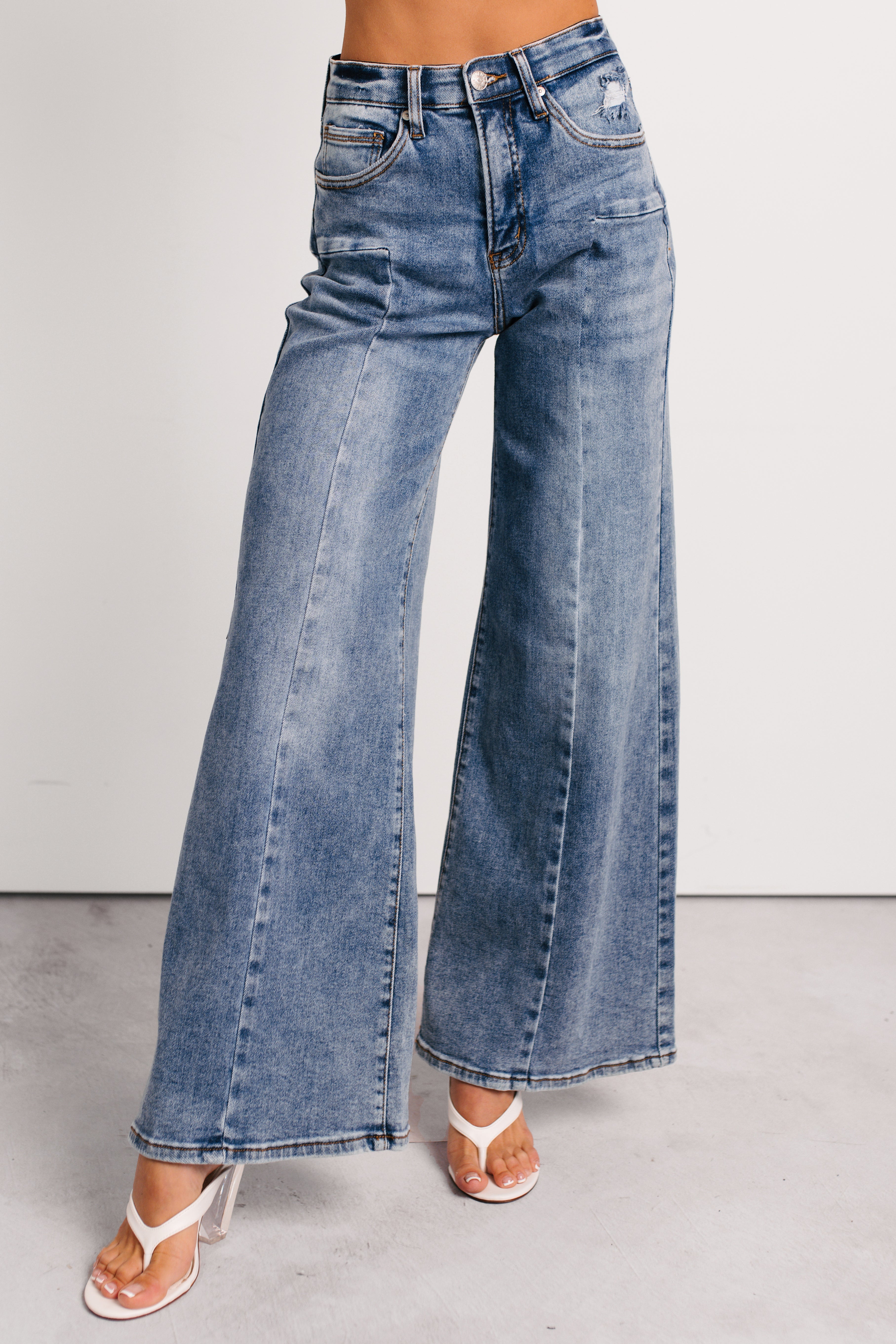 Ruda Wide Leg Tummy Control Saige Jeans (Medium)