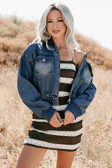 Breaking The Quiet Sherpa Collared Jacket (Denim)
