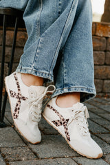 Chase The Wins Lace-Up Mesh Sneakers (Leopard)