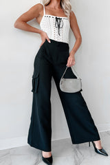 Finally On Time Cargo Pants (Black)