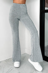 Anastasia Metallic Flare Pants (Silver)