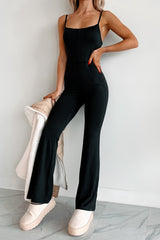 Horizon Chaser Flare Leg Jumpsuit (Black)
