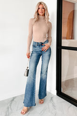 Beautiful Basic Turtleneck Bodysuit (Khaki)