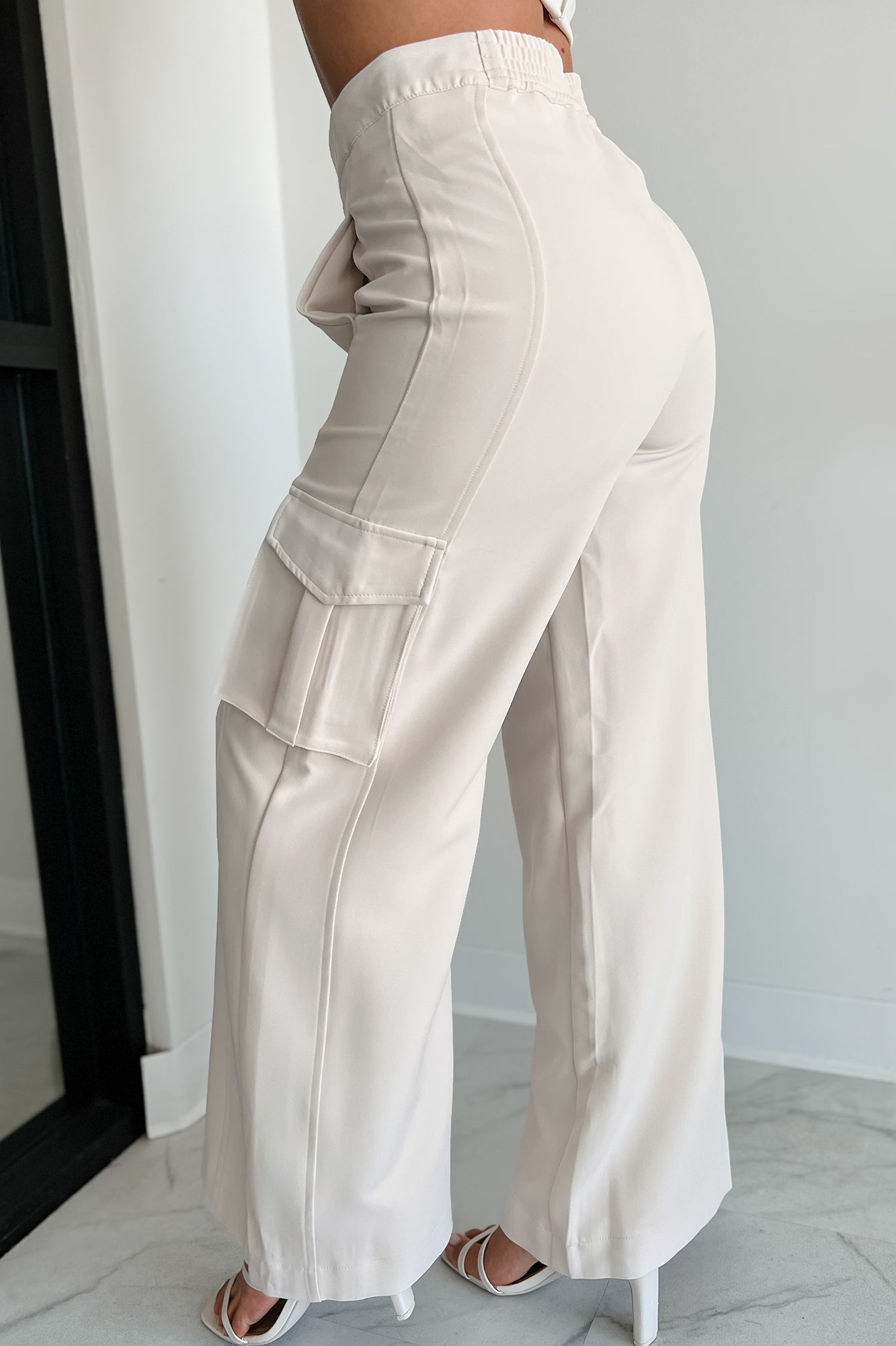 Finally On Time Cargo Pants (Cream)