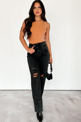 Endless Sunsets Mineral Wash Sweater Tank (Bronze)