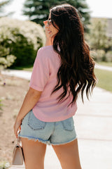 Daytime Perfection Button-Down Shirt (Pink)