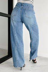 Ivana High Rise Wide Leg Almost Famous Jeans (Medium)