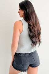 Girls' Night In Tie Front Sweater Vest (Heather Grey)