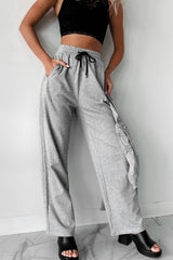 Caledon Drawstring Waist Sweatpants (Melange Grey)