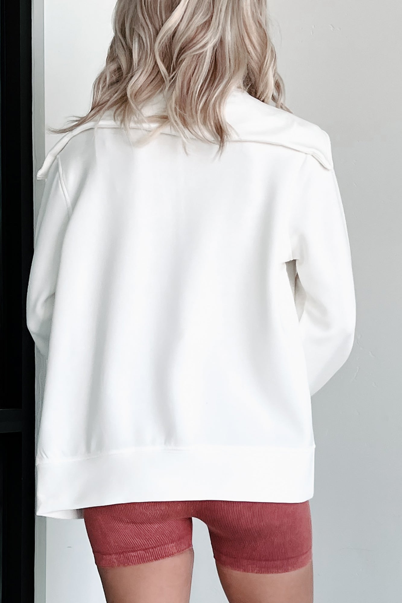 I'm Just Warming Up Zip-Up Active Jacket (Ivory)