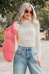 Gentle Spark Floral Lace Long Sleeve (Cream)