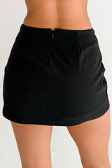 Always Going Somewhere Knit Micro Mini Skirt (Black)