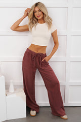 Cherry Lane Drawstring Wide Leg Pants (Matisse)