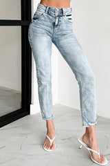 Gabe Kancan High Rise Slim Straight Jeans (Light)