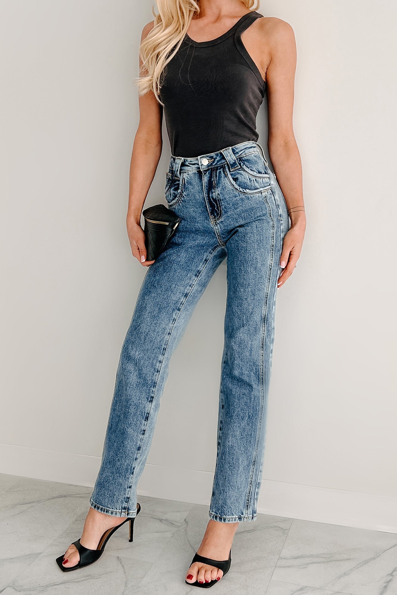 Ada High Rise Saige Dad Jeans (Medium)