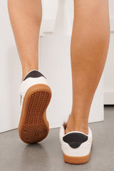 Daily Hustle Lace Up Sneakers (White)