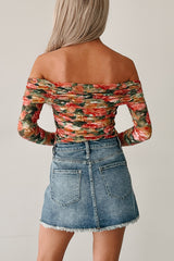 Live In Color Off The Shoulder Floral Top (Multi)