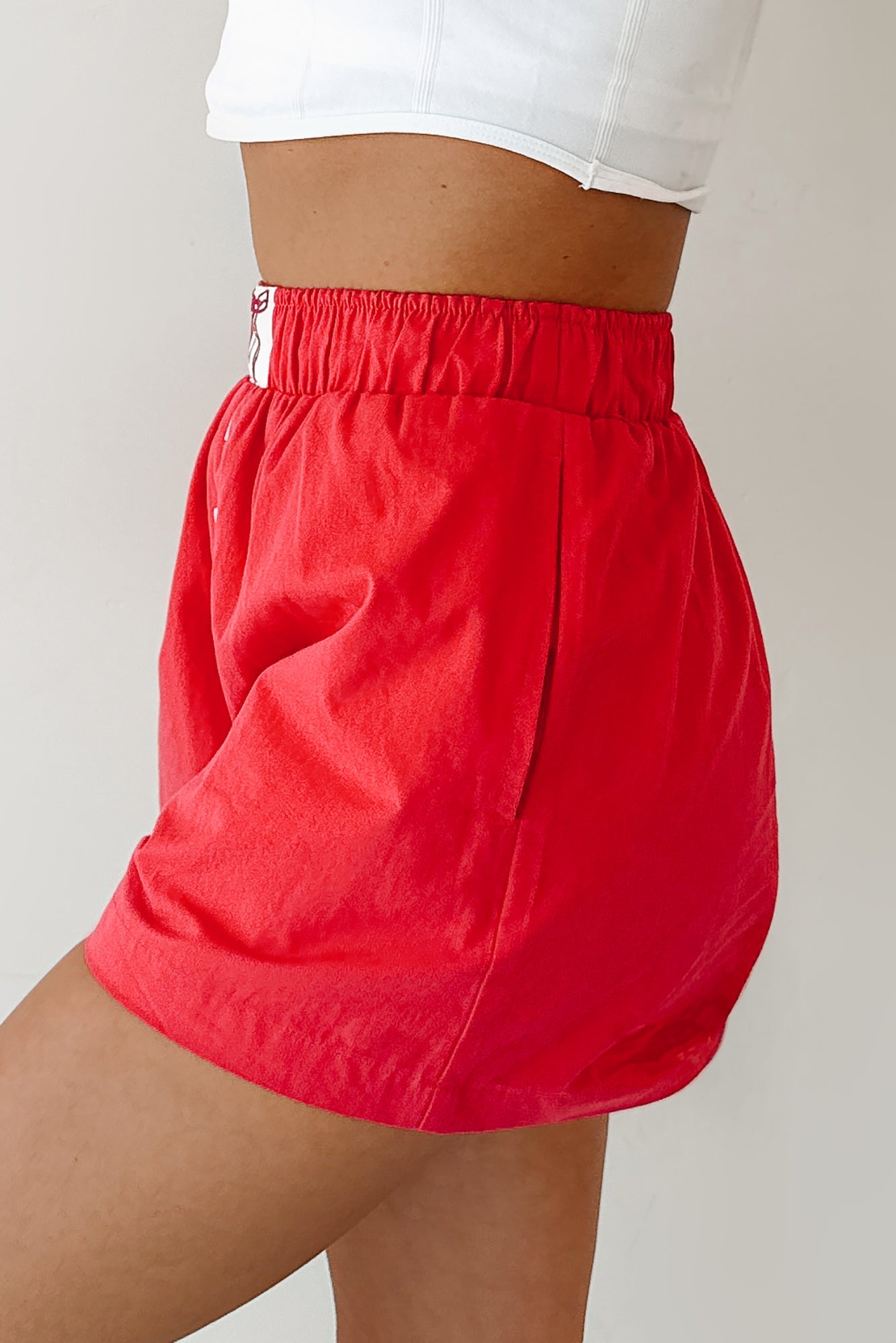 Flirt Mode On Ribbon Boxer Shorts (Red)