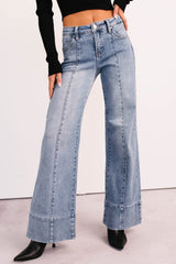 Mariana Flared Tummy Control Risen Jeans (Medium)