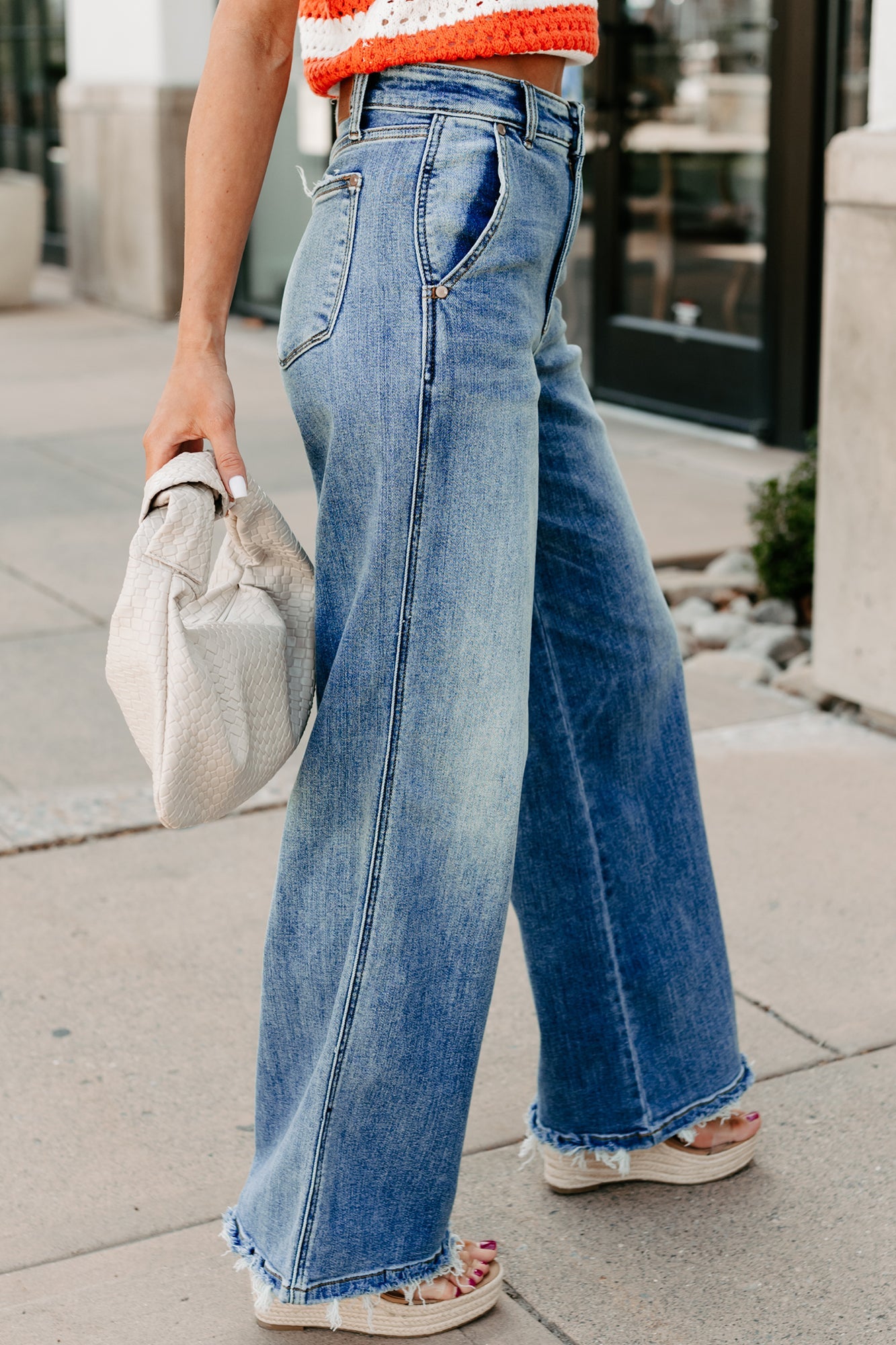 Jack High Rise Wide Leg Judy Blue Jeans (Medium)
