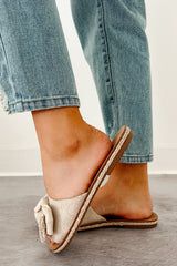 Radiate Purpose Bow Strap Sandals (Beige)